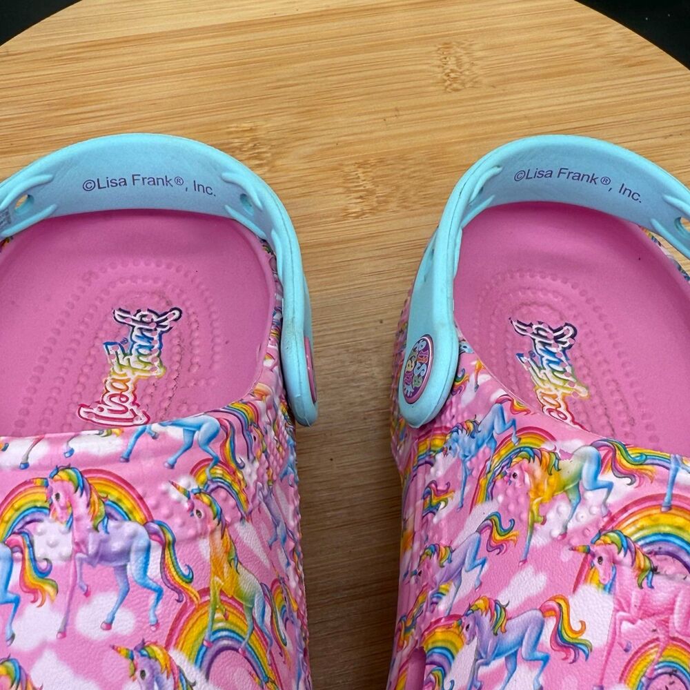 Crocs unisex Lisa Frank Unicorn Classic Clogs M5/W7 - Picture 9 of 10